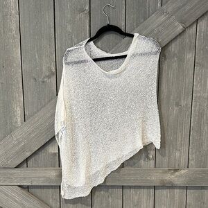 Beachy white Knit Women's Top